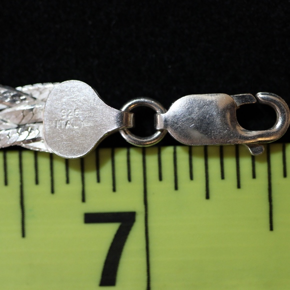 Sterling Silver 925, Franco Link Weave Bracelet - Picture 8 of 8